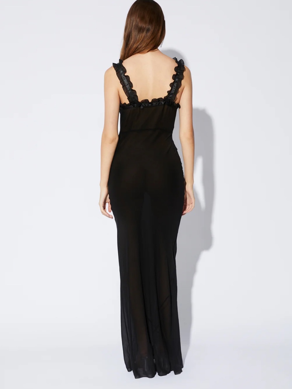 RTA RUFFLE SLIP DRESS - Picture 2 of 3